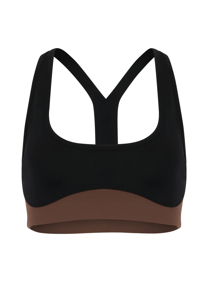 Heartbreaker Sports Bra - Black/Brown