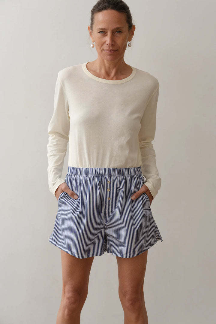The Pop Boxer - Navy Stripe