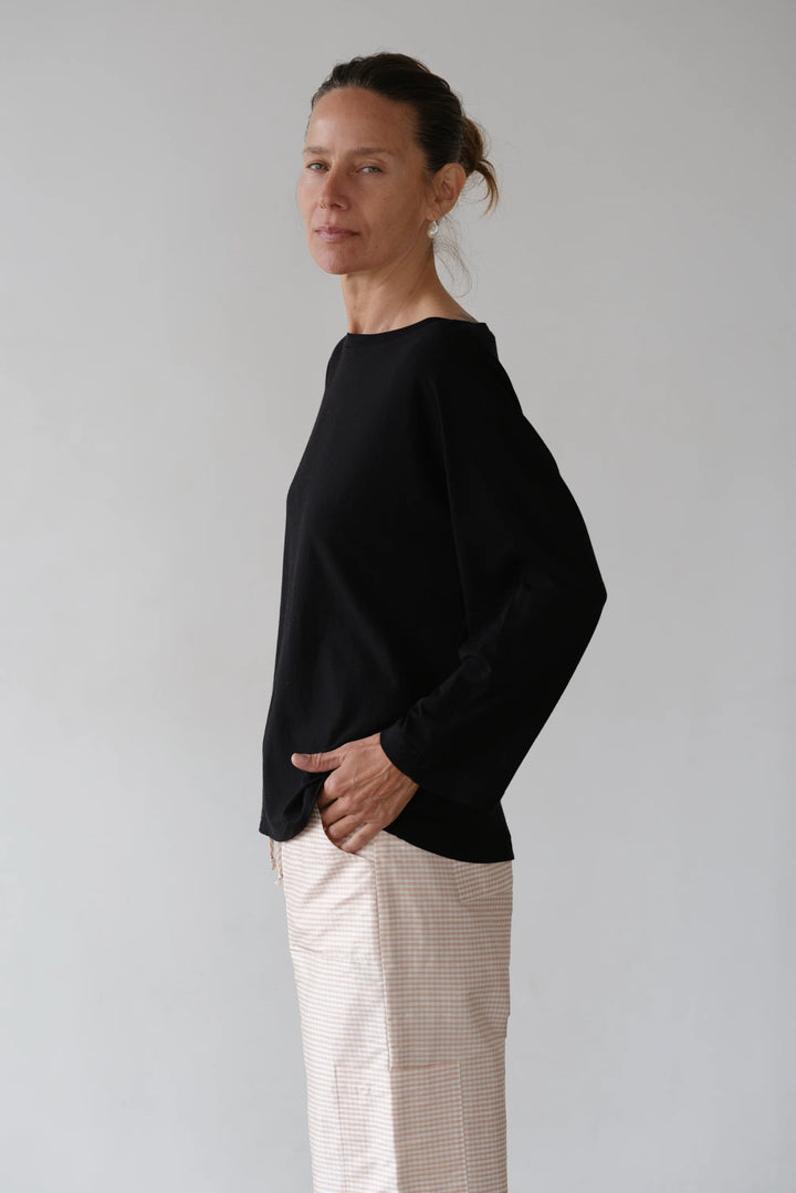 The Jersey Relaxed Boatneck - Jet