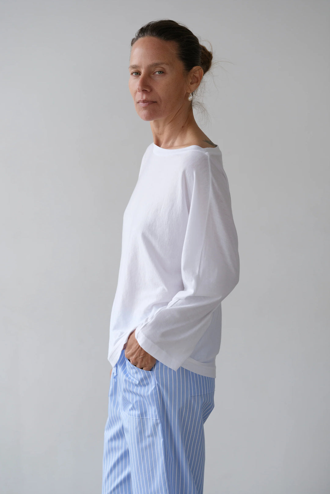 The Jersey Relaxed Boatneck - Powder
