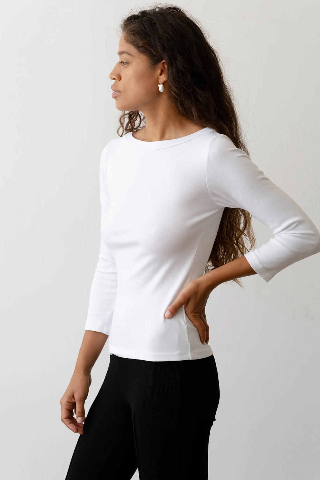The Jersey Relaxed Boatneck - Powder