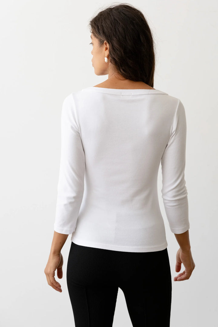 The Jersey Relaxed Boatneck - Powder