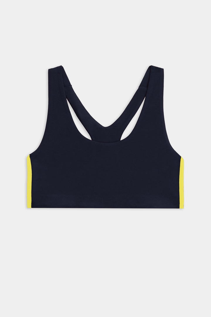 Ella Airweight Bra - Indigo/Bright Yellow