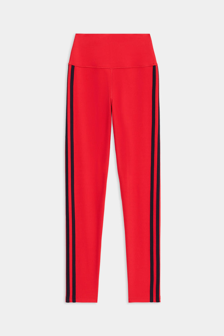 Ella High Waist Airweight 7/8 Legging - Pirate Red/Indigi