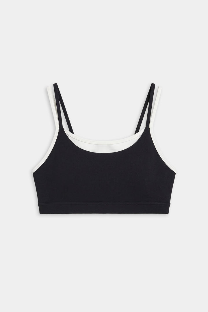 Elliah Airweight Double Layer Bra - Black/White