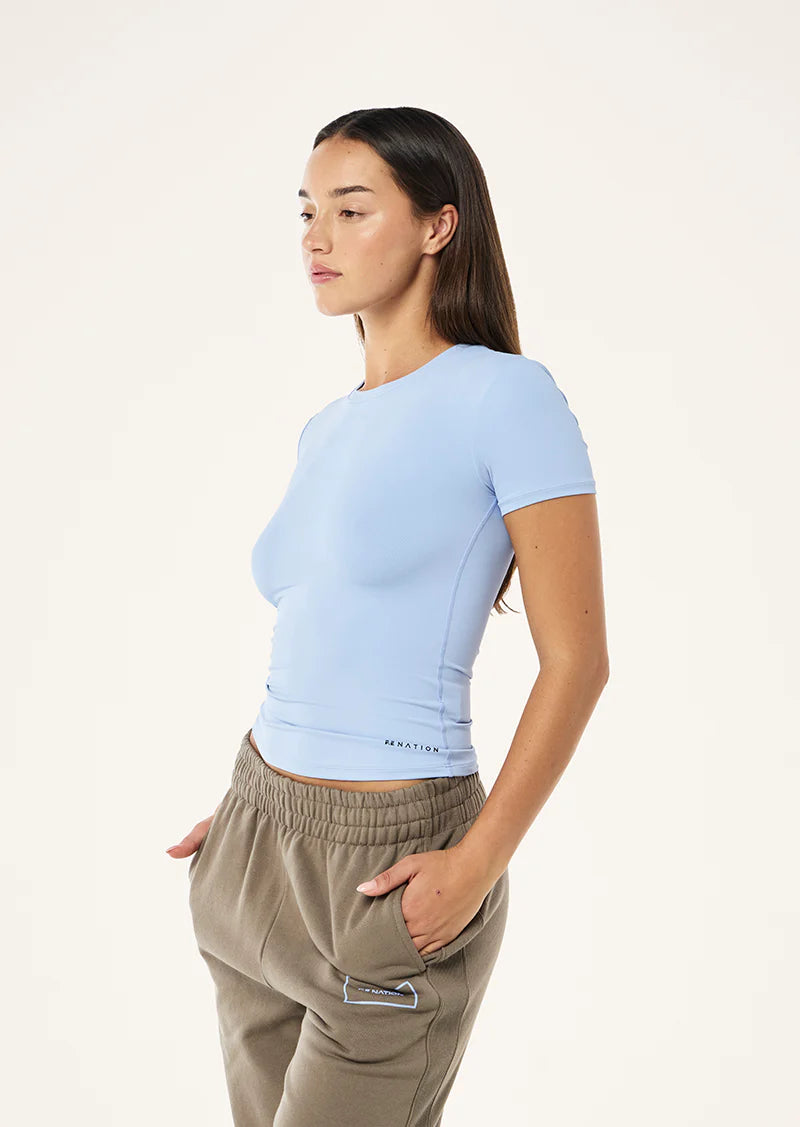 Foundation Short Sleeve Tee - Dusty Blue