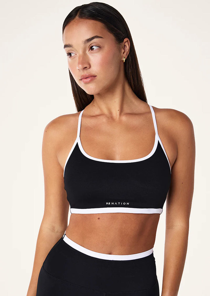 Fundamental Sports Bra - Black/Optic White