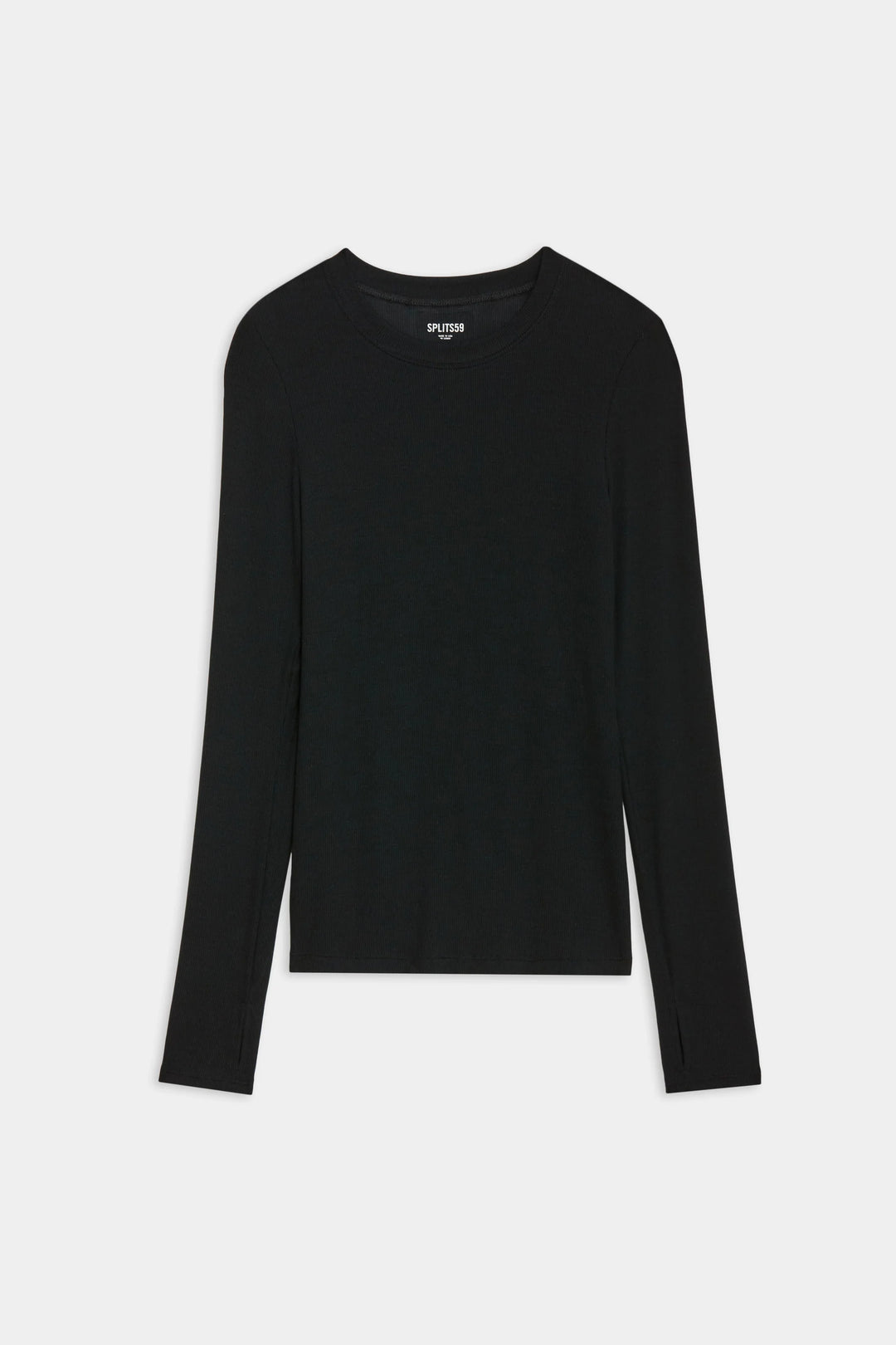 Louise Rib Long Sleeve - Black