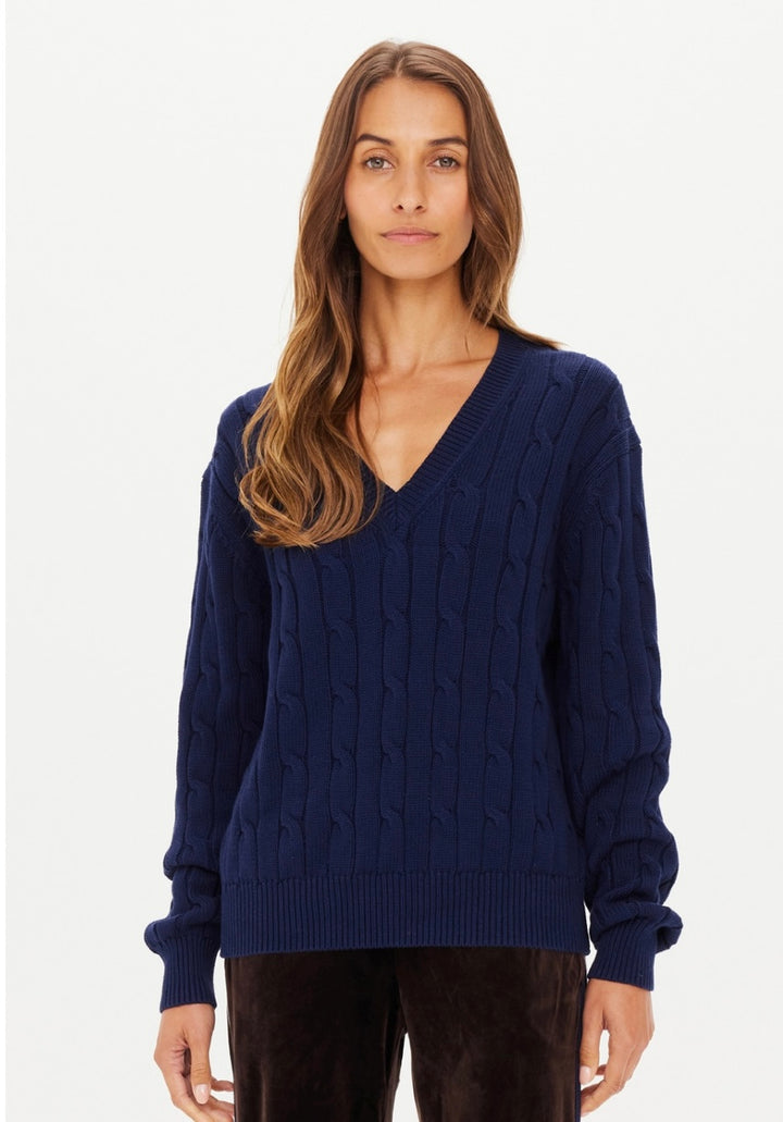 Seymour Knot Sweater - Navy