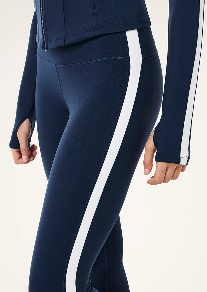 Highgate Full Length Legging - Navy/Optic White