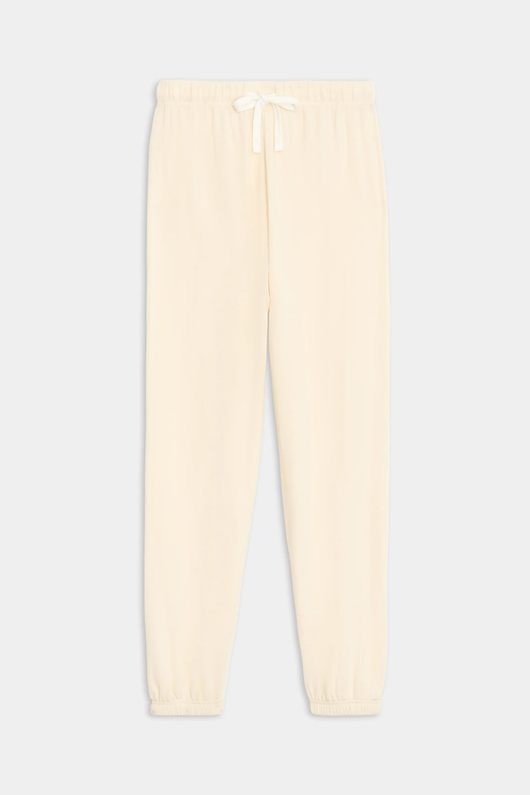 Andie Oversized Fleece Sweatpant - Creme