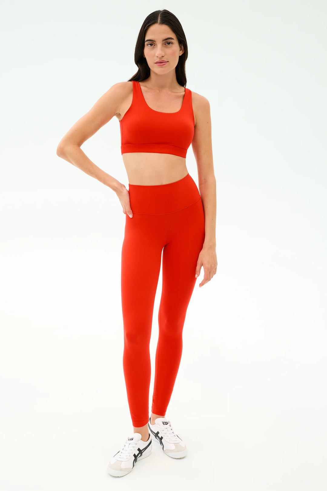 Sprint High Waist Rigor 7/8 Legging - Lotus Red