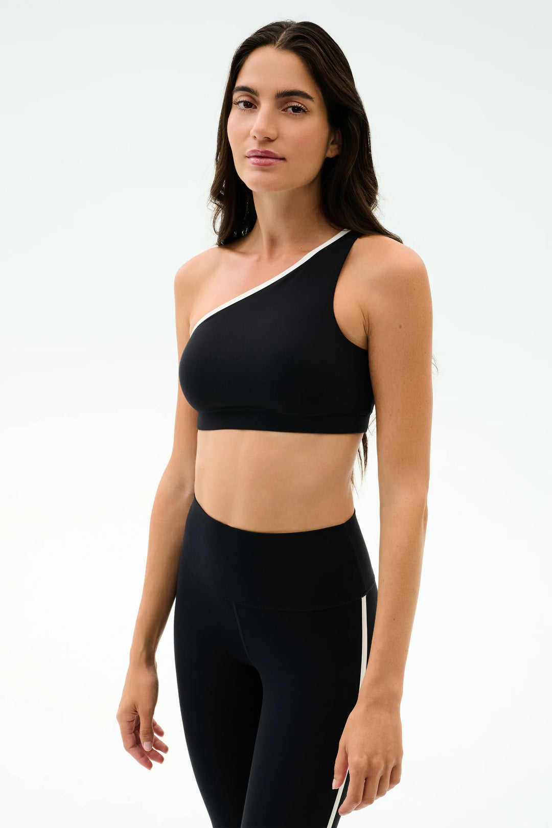 Josie Airweight One Shoulder Bra - Black/White