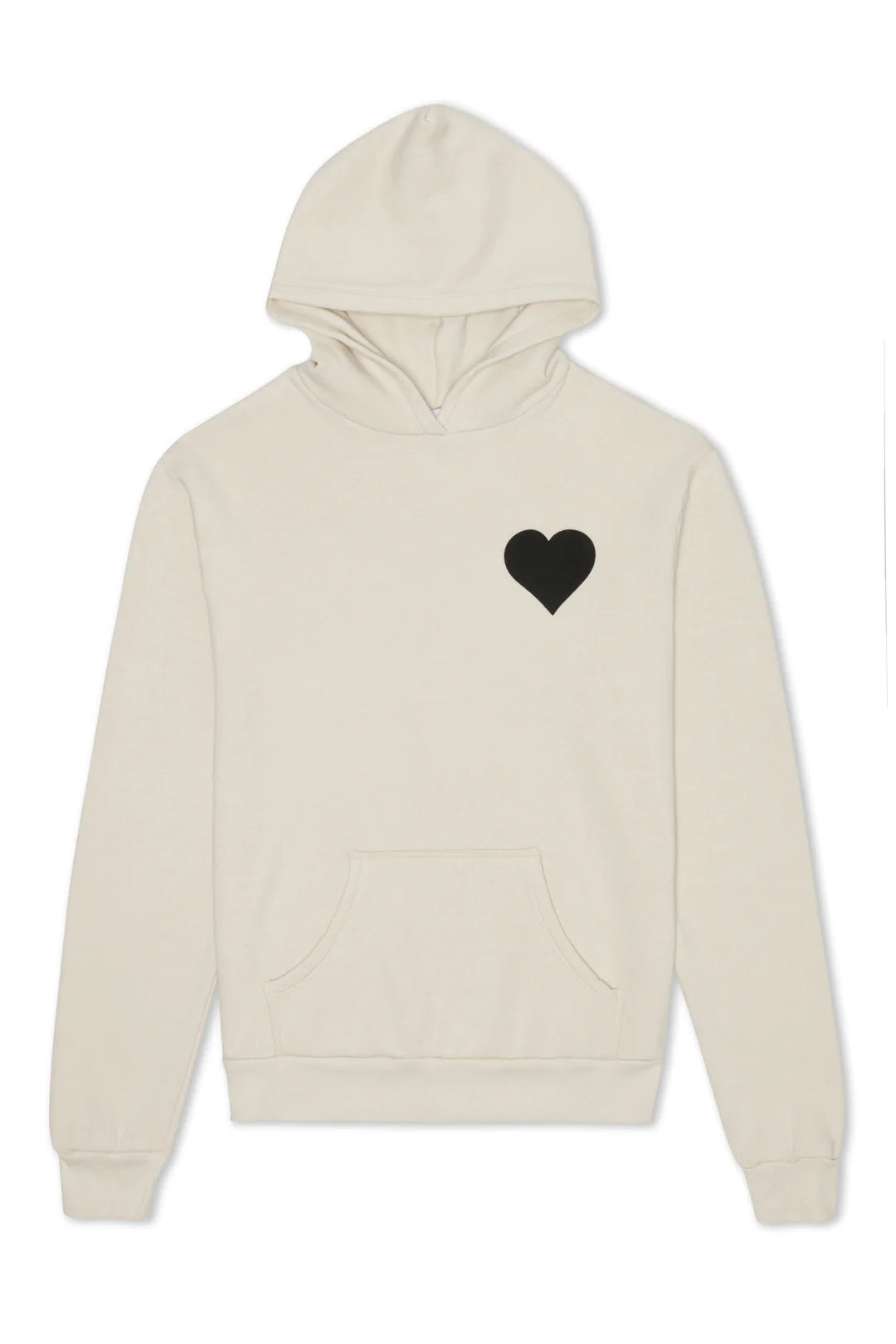 Heart Hoodie - Vintage White/Black