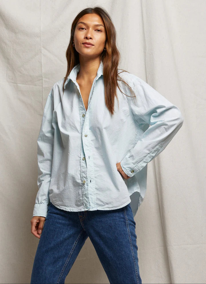 James Button Down - Iced Aqua