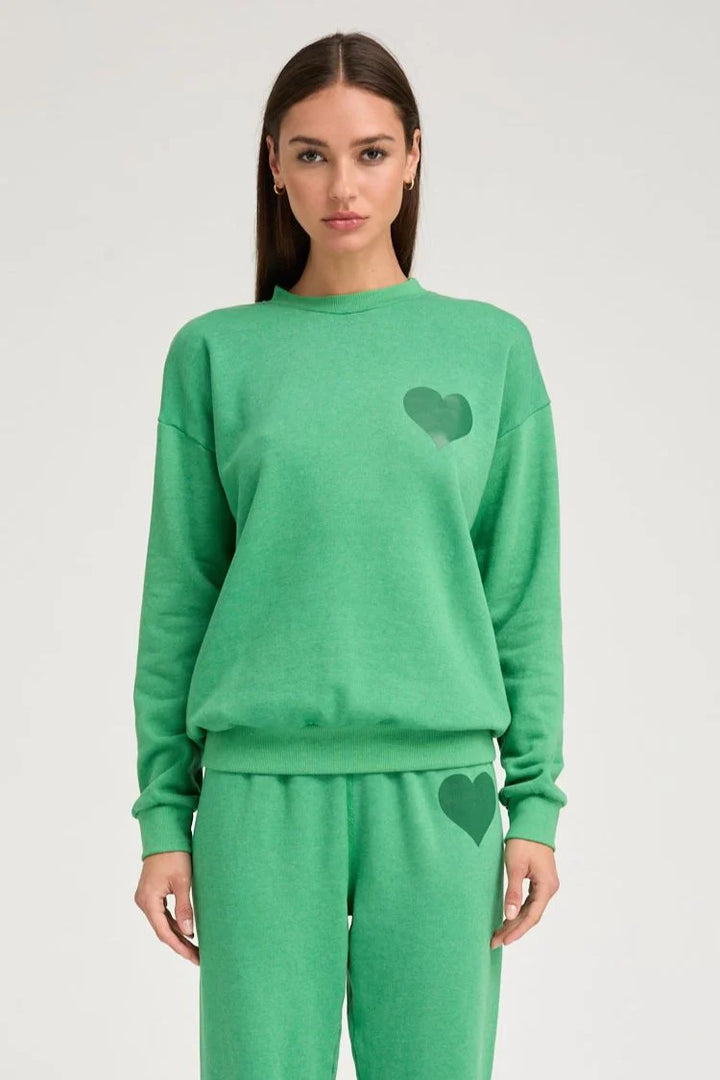 Heart Sweatshirt - Jade