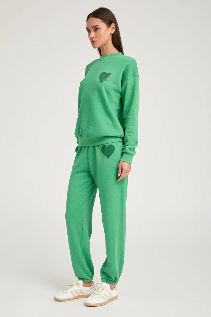 Heart Sweatshirt - Jade