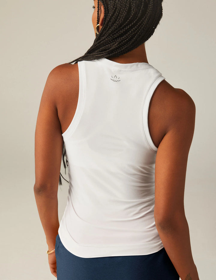 Featherweight Your Fit Shirred Tank - Cloud White