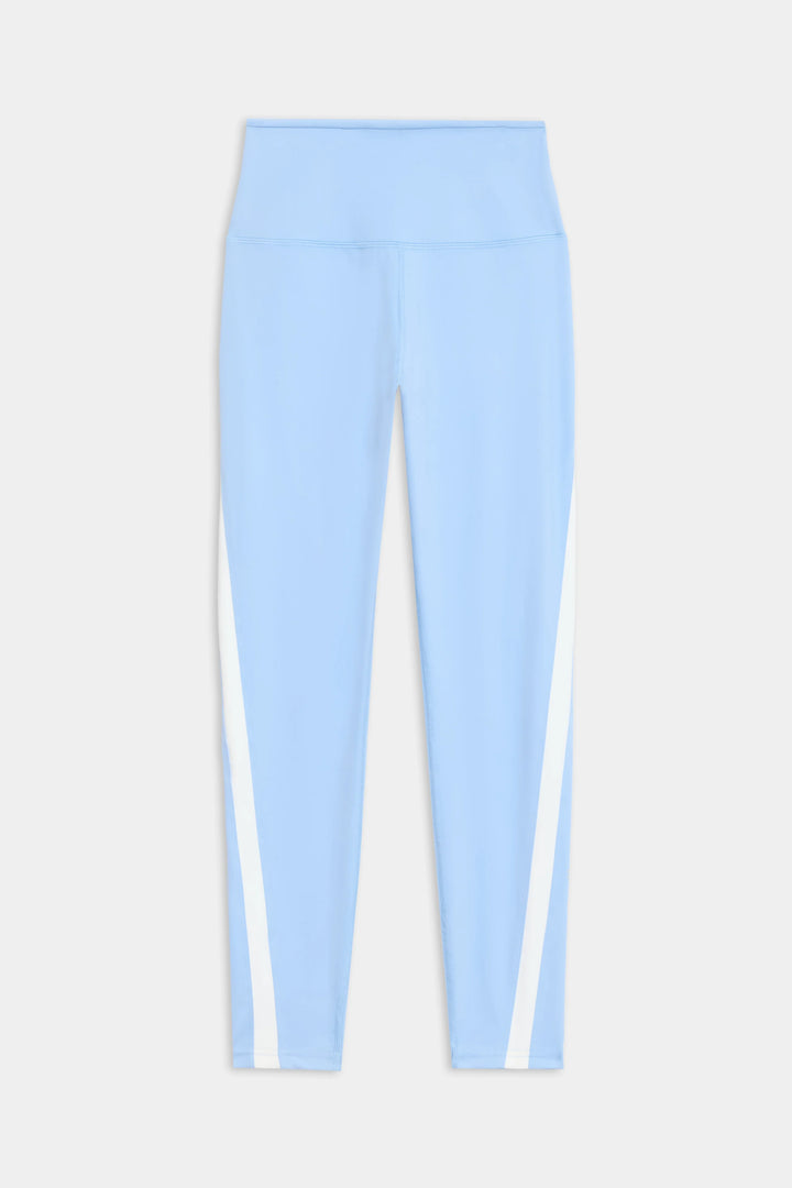 Miles High Waist Rigor 7/8 Legging - Skylight/White