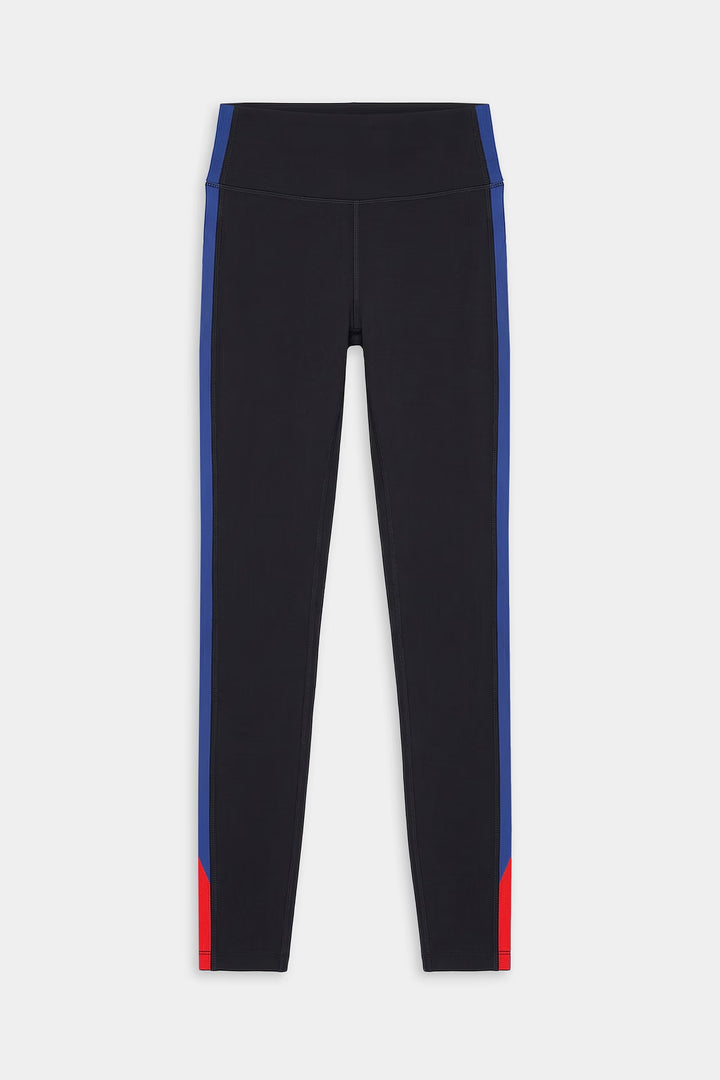 Monah High Waist Rigor Legging 7/8 - Black/Cobalt