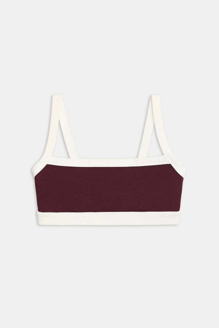 Monah Rigor Bra - Dark Cherry/Creme
