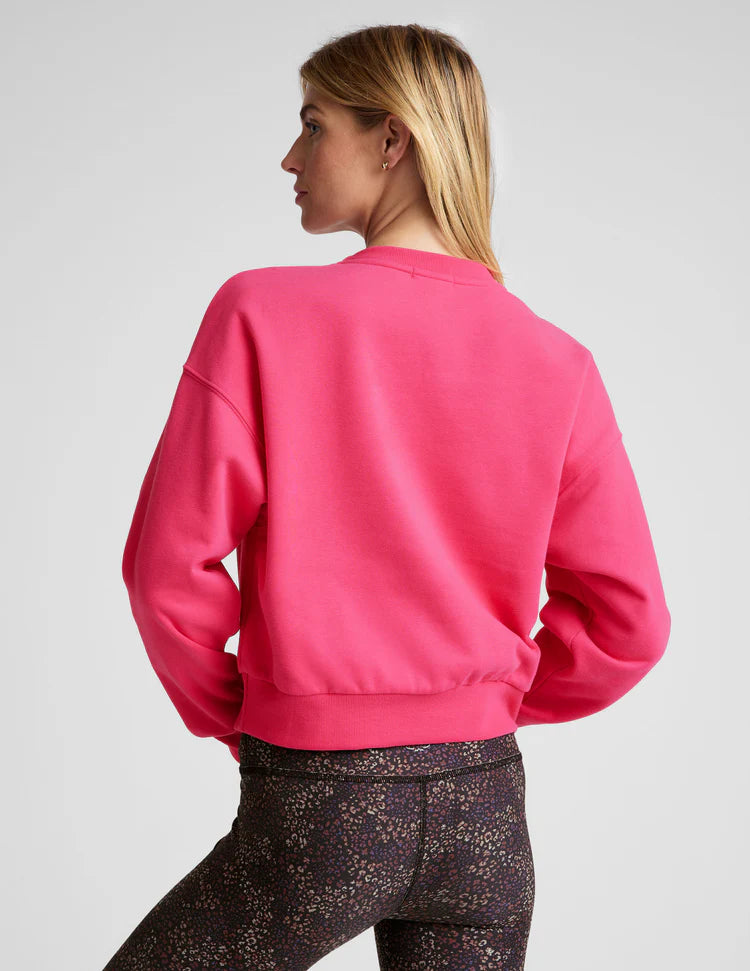 LuxeFleece Crewneck Sweatshirt - Vivid Pink