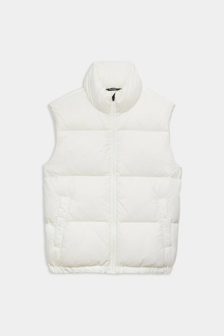 Summit Nylon Puffer Vest - White
