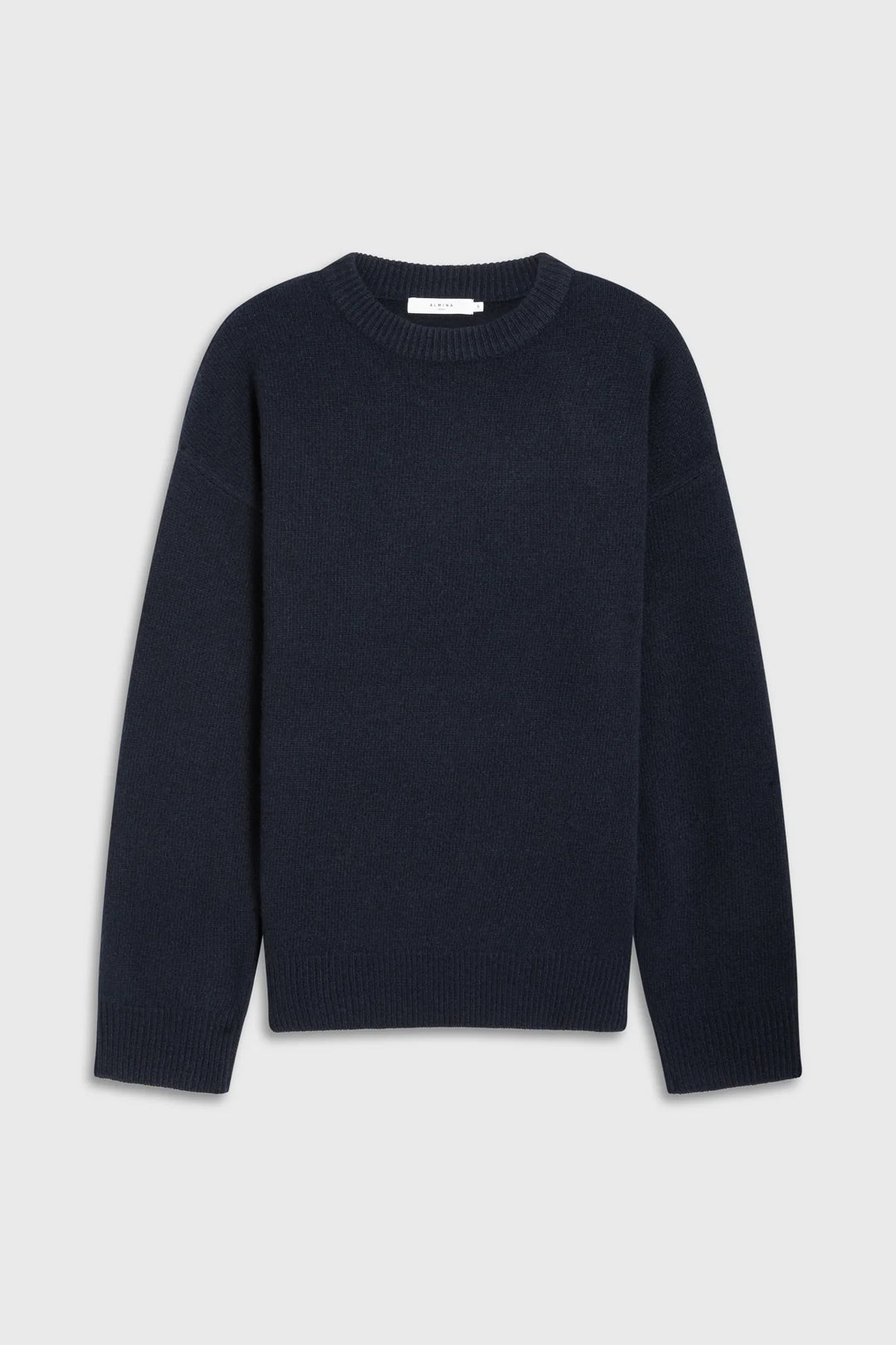Oversized Wool Cashmere Sweater - Navy