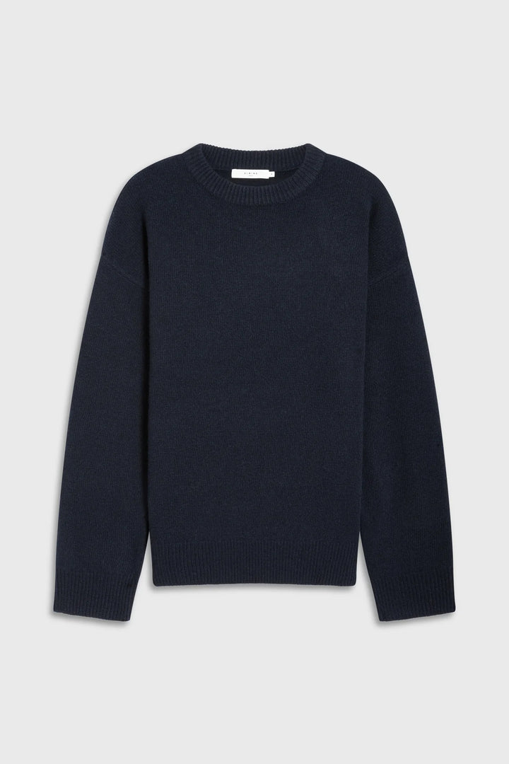 Oversized Wool Cashmere Sweater - Navy