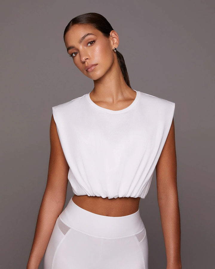 Pacific Crop Top - White