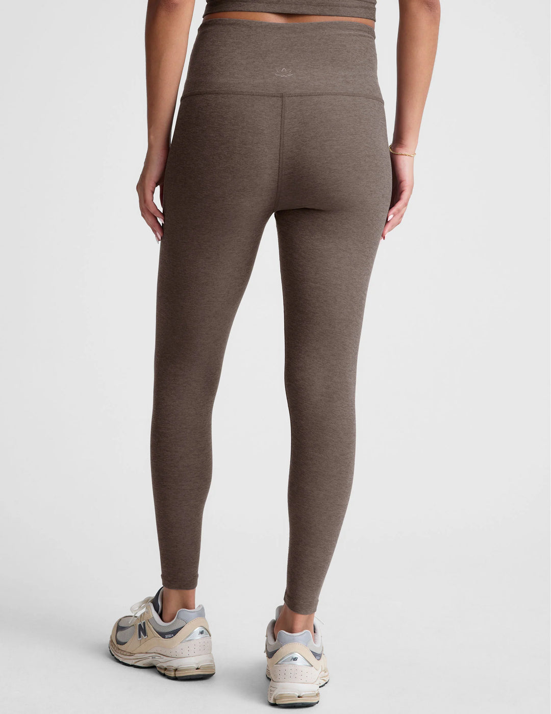 Spacedye Caught In The Midi High Waisted Legging - Soft Umber Heather