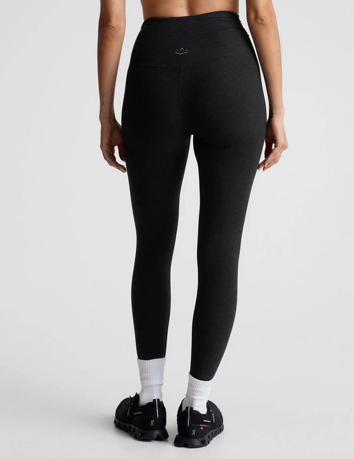 Spacedye Raise the Barre Shirred Legging - Darkest Night