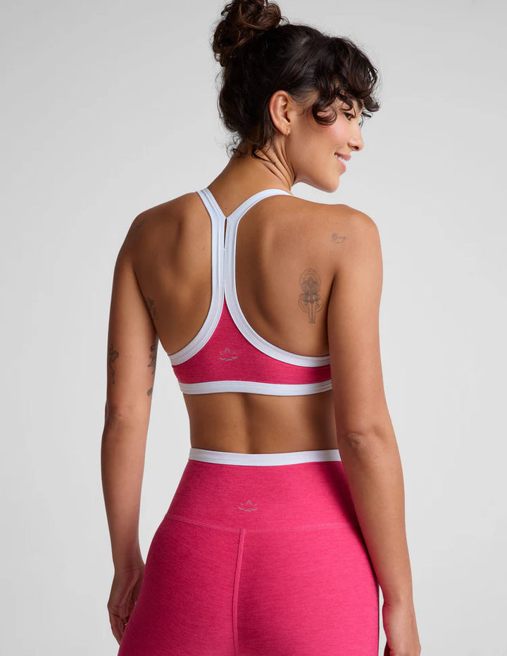 Spacedye Outlines Bra - Vivid Pink Heather