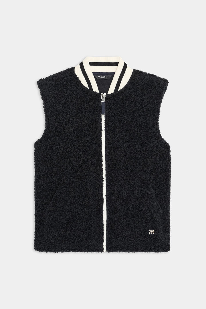 Aster Sherpa Vest - Black