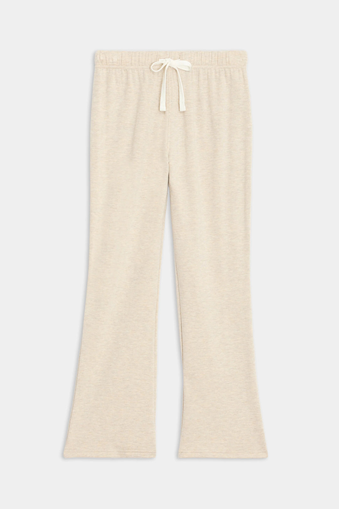 Brooks Fleece Cropped Flare - Heather Oatmeal