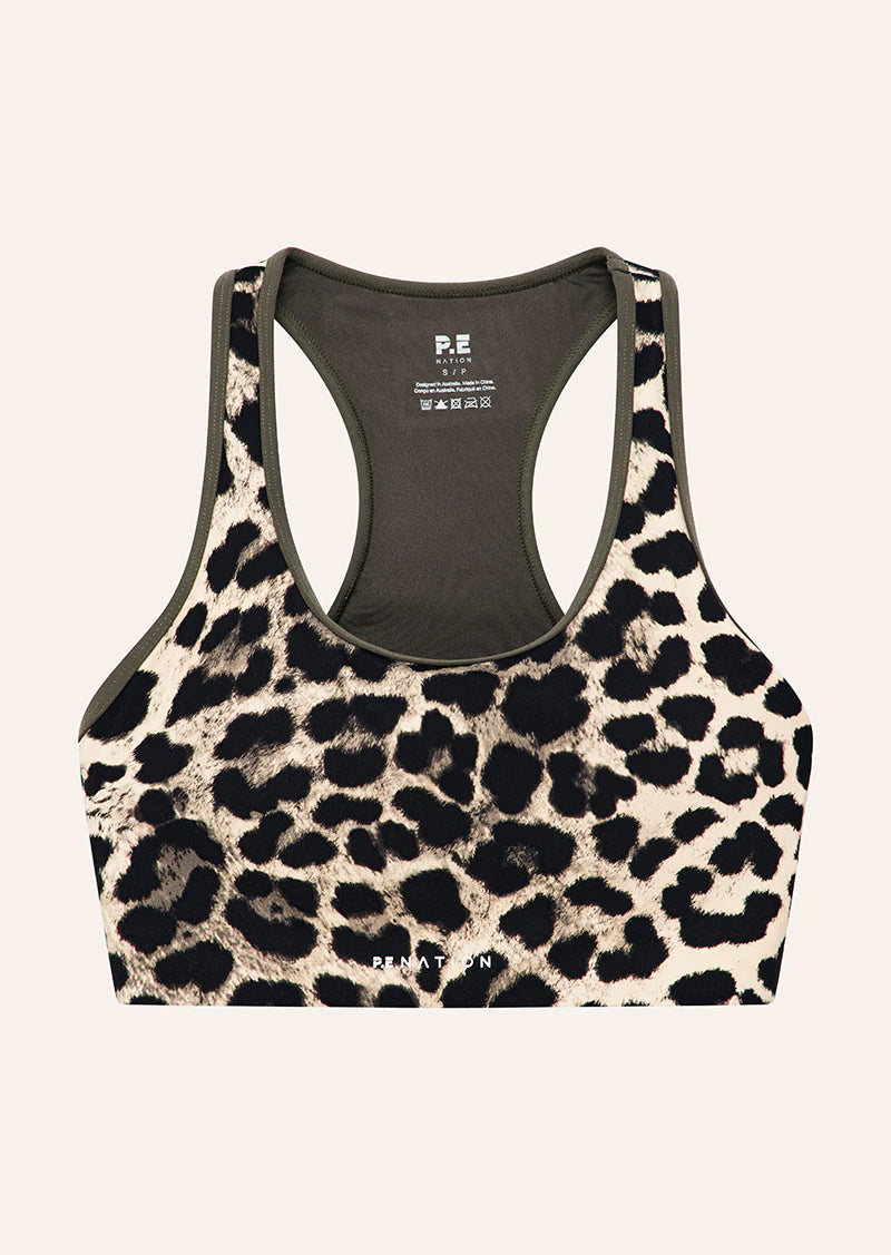 Stellar Sports Bra - Leopard Print