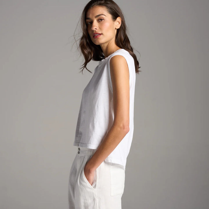 Savannah Muscle Tank - White