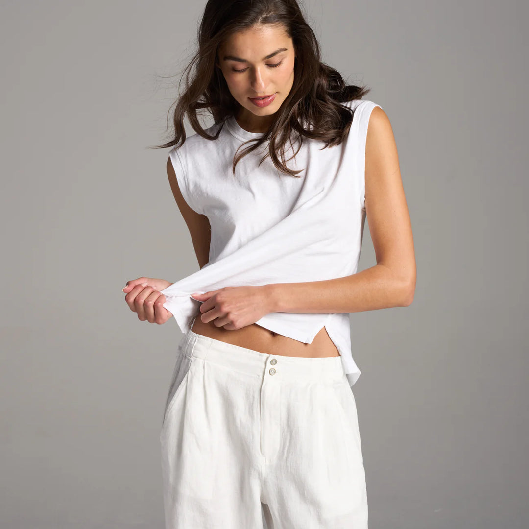 Savannah Muscle Tank - White