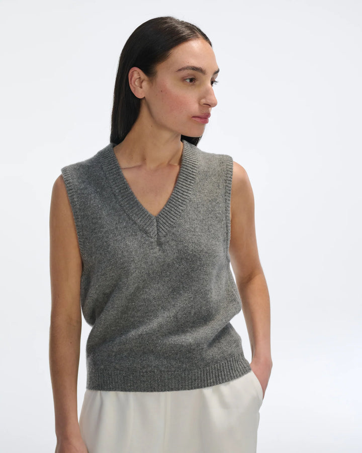 Wool Vest - Grey
