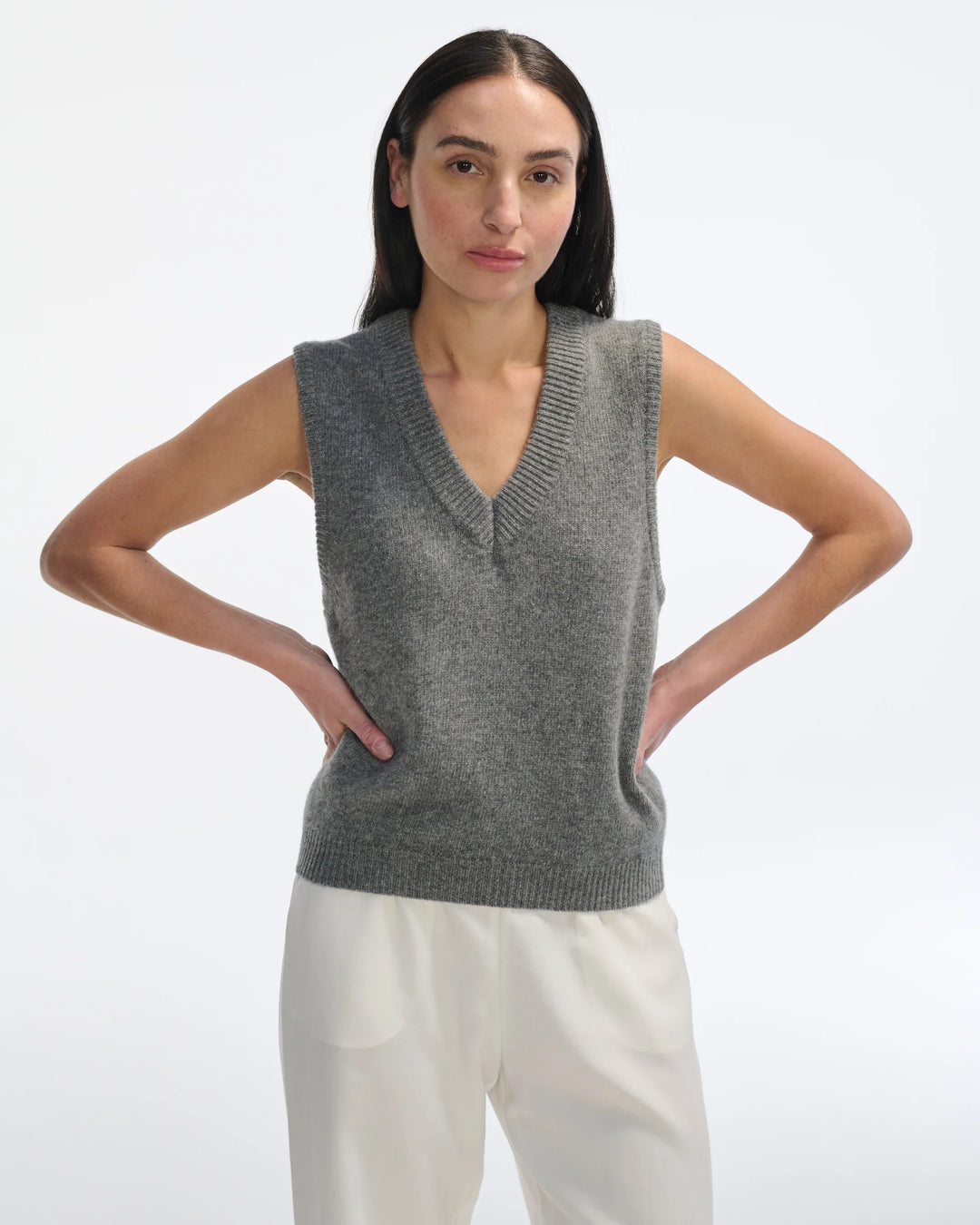 Wool Vest - Grey