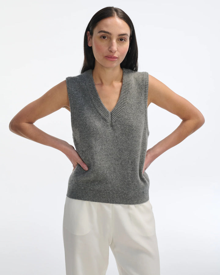 Wool Vest - Grey