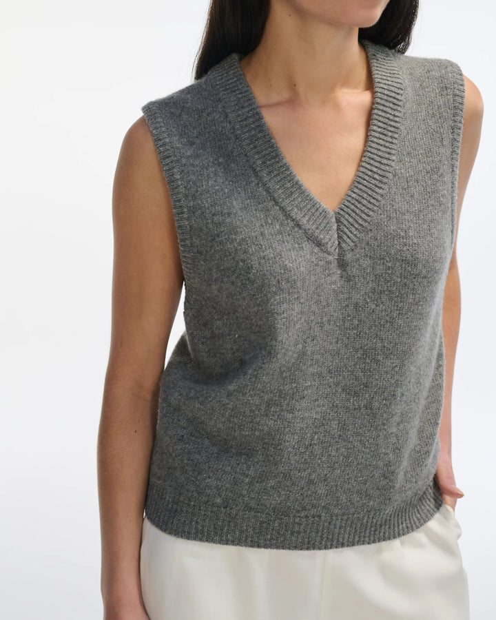 Wool Vest - Grey