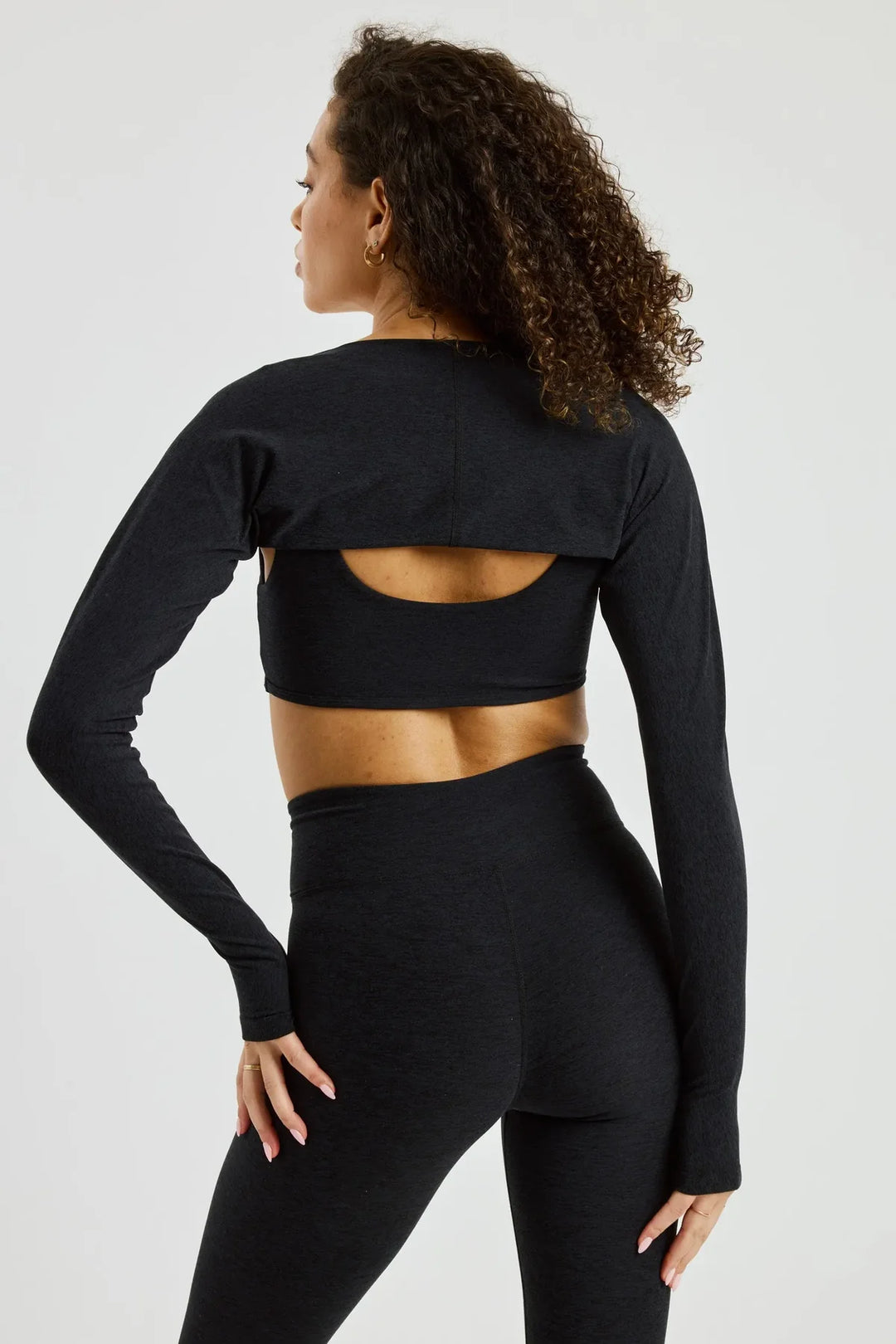 Stretch Shrug - Heather Black