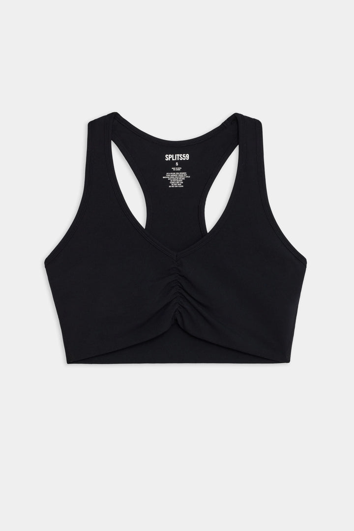 Airweight Bra with Ruching - Black