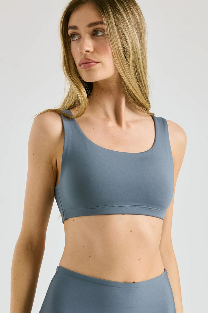 Recycled Scoop Bra - Steel Grey