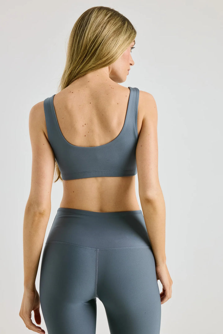 Recycled Scoop Bra - Steel Grey