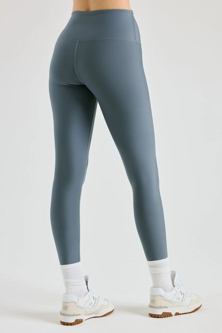 Recycled High Rise Sport Legging - Steel Grey