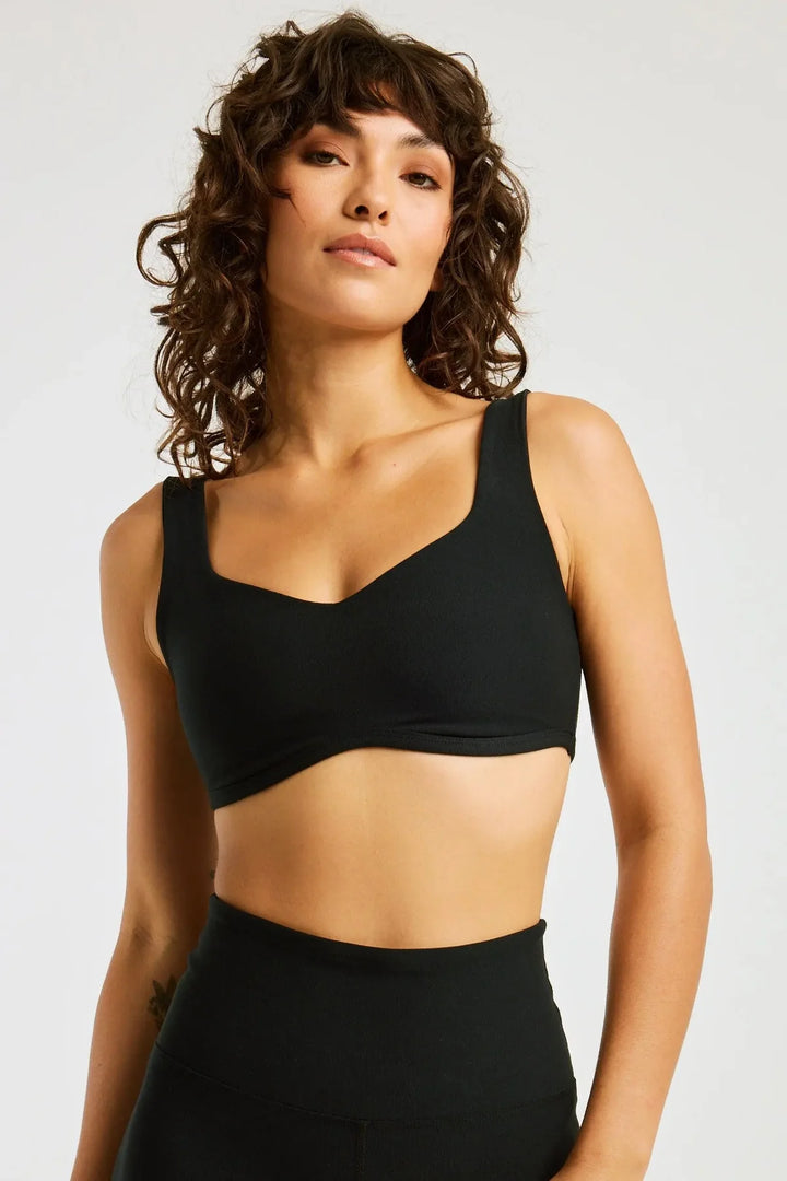 The Isadora Bra - Heather Black