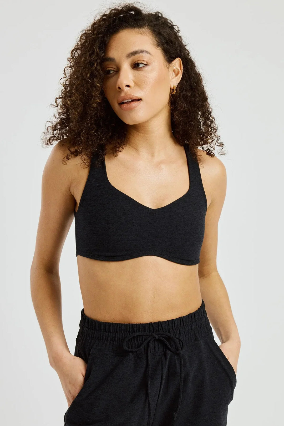 The Isadora Bra - Heather Black