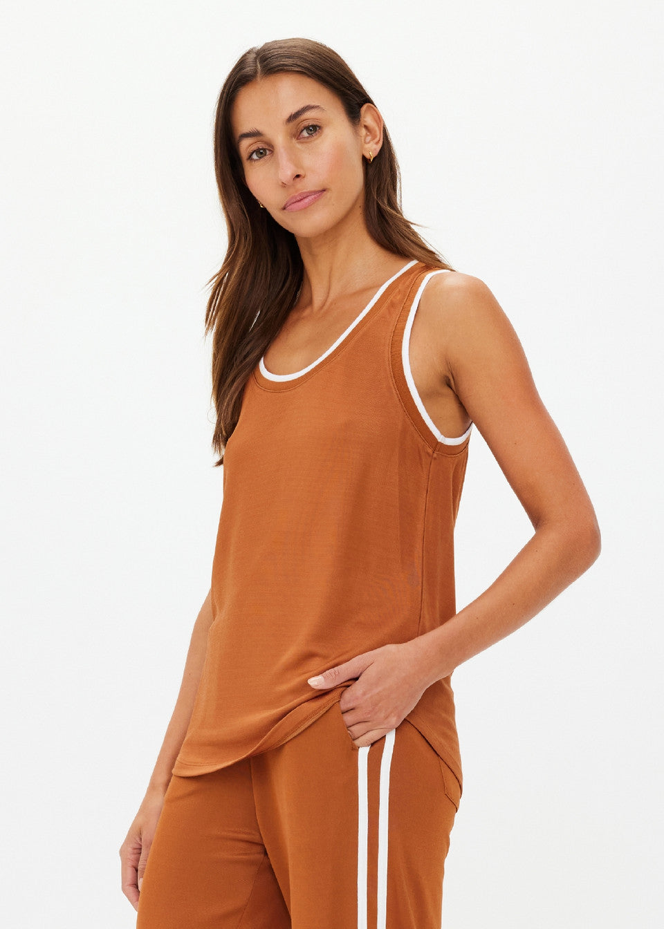 Zahara Jacquie Tank Top - Chai